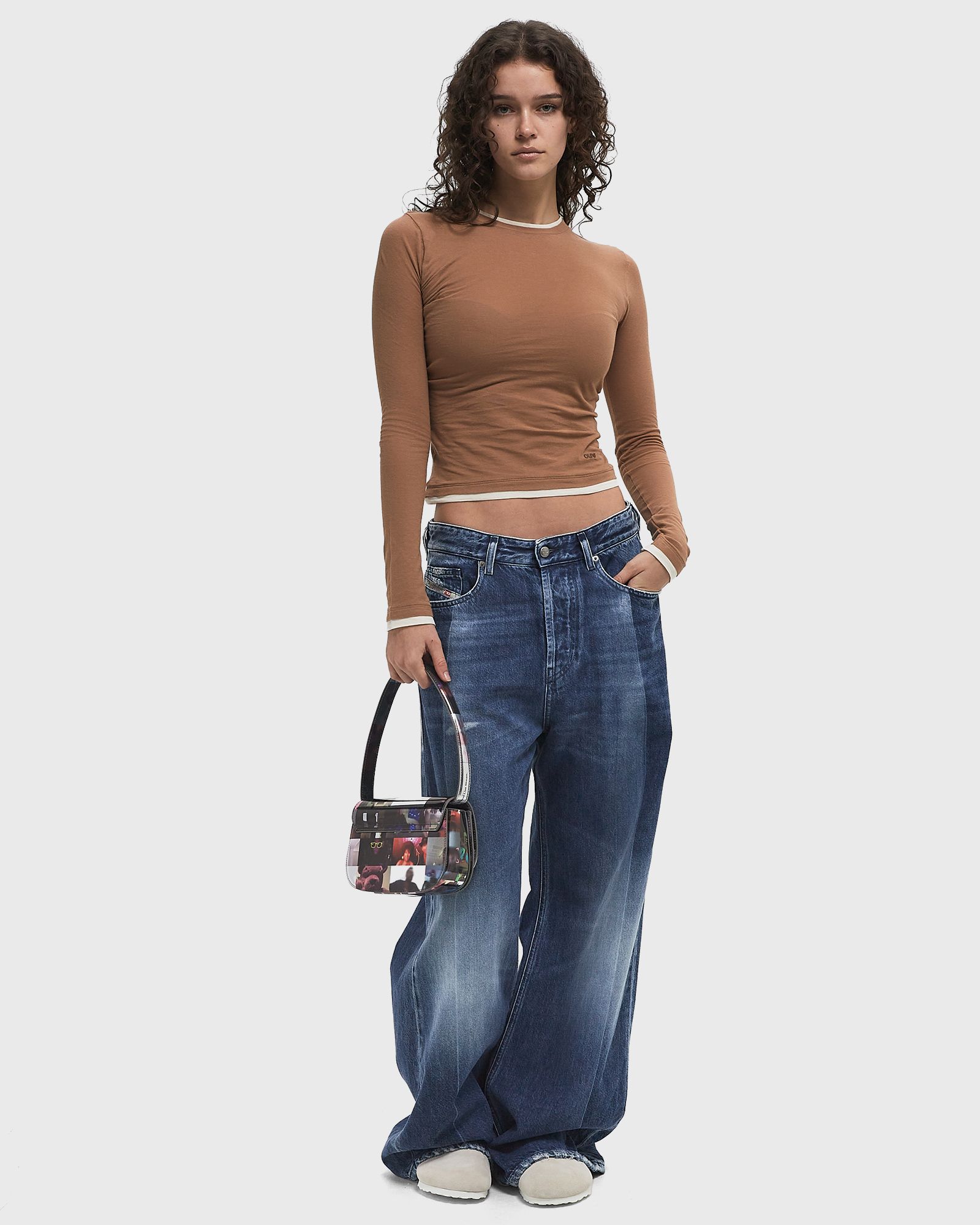 RETRO LOGO DOUBLE LAYER TOP LS