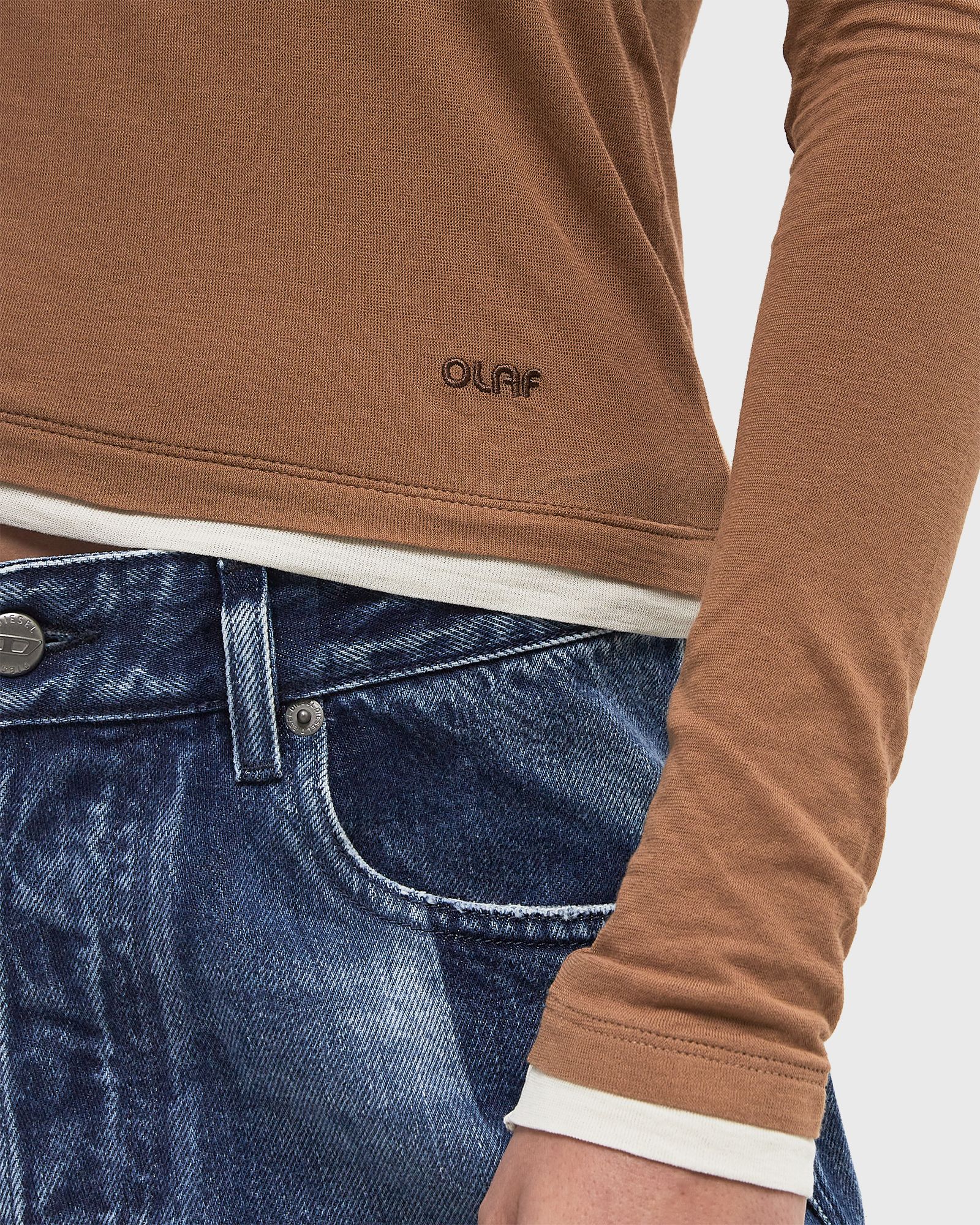 RETRO LOGO DOUBLE LAYER TOP LS