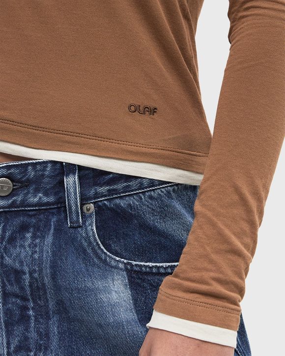 RETRO LOGO DOUBLE LAYER TOP LS