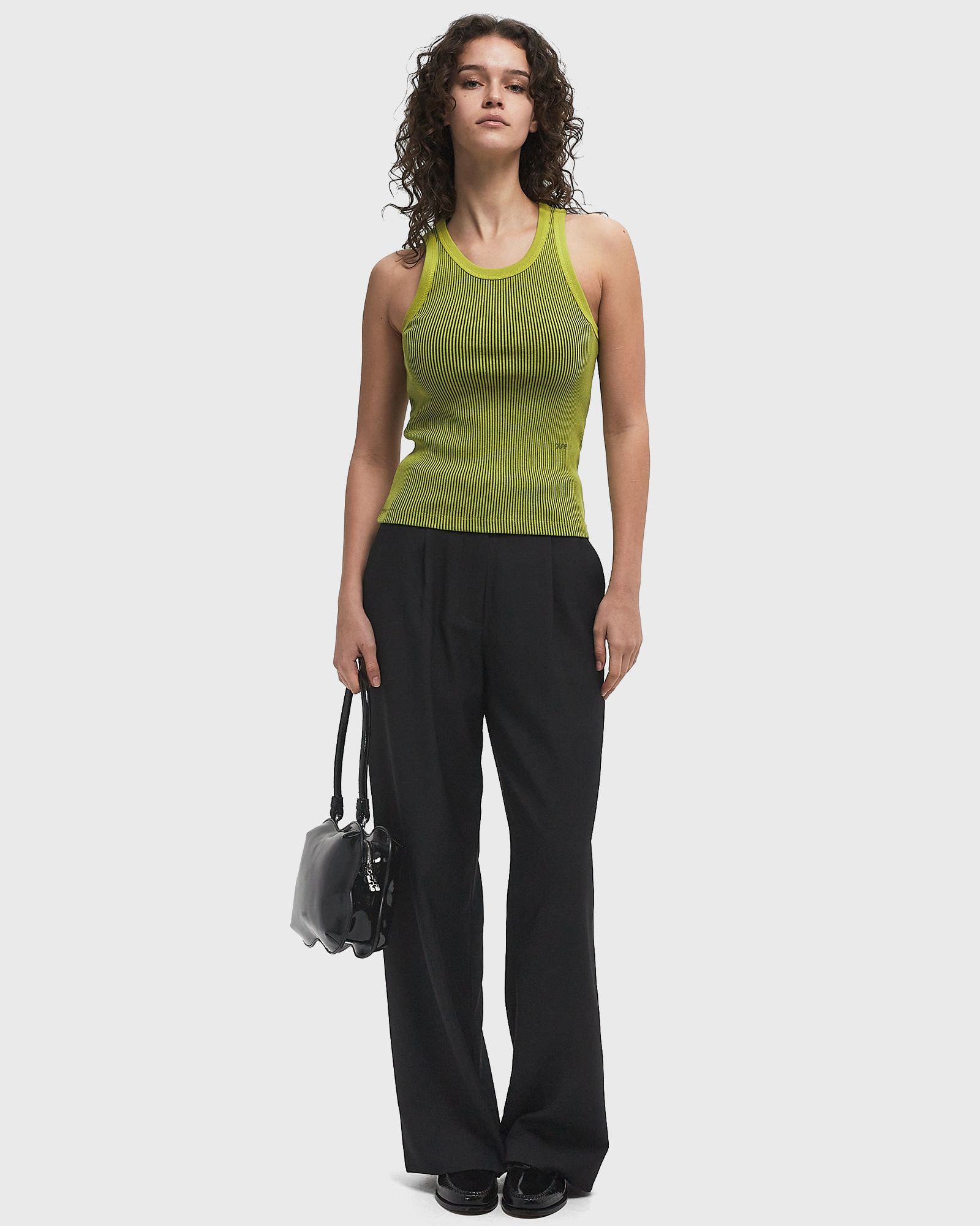 RETRO LOGO RIBBED TANK TOP