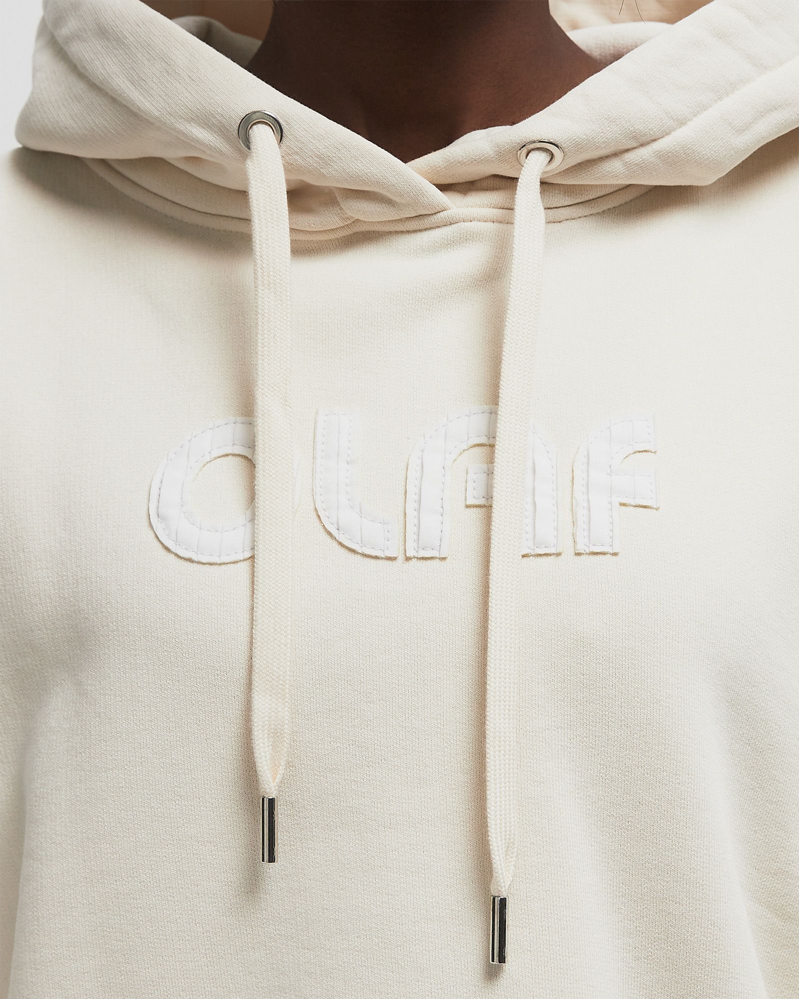RETRO APPLIQUE LOGO HOODIE