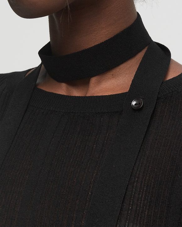 ADJUSTABLE TIE KNIT TOP