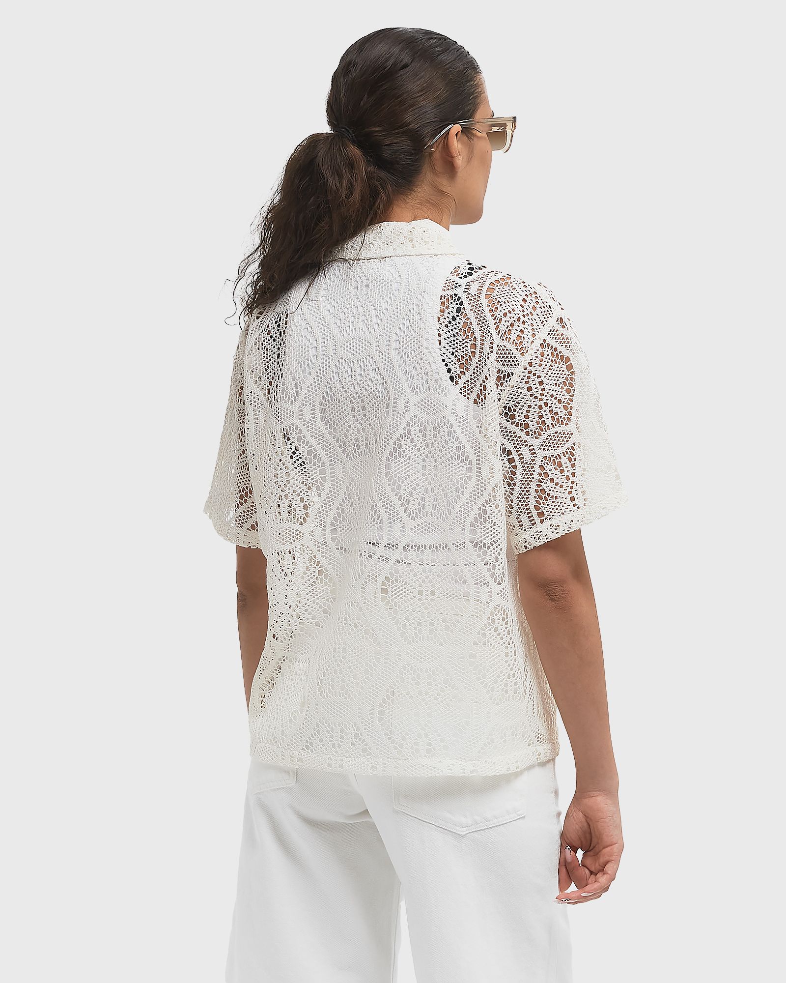 LACE CAMP SHIRT SS