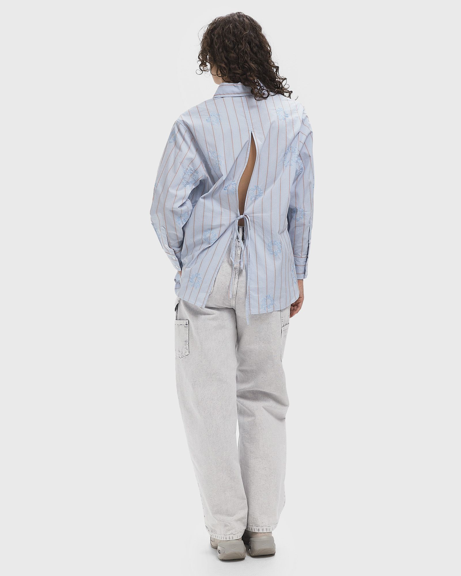 STRIPE EMBRO SUN SHIRT