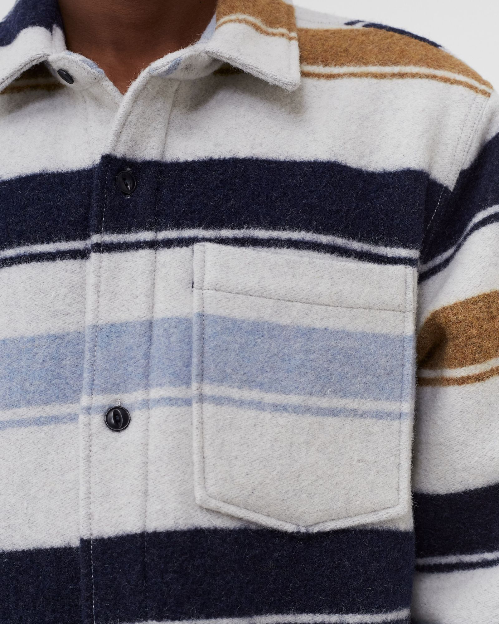 JAROD OVS ITL PADD STRIPED WO