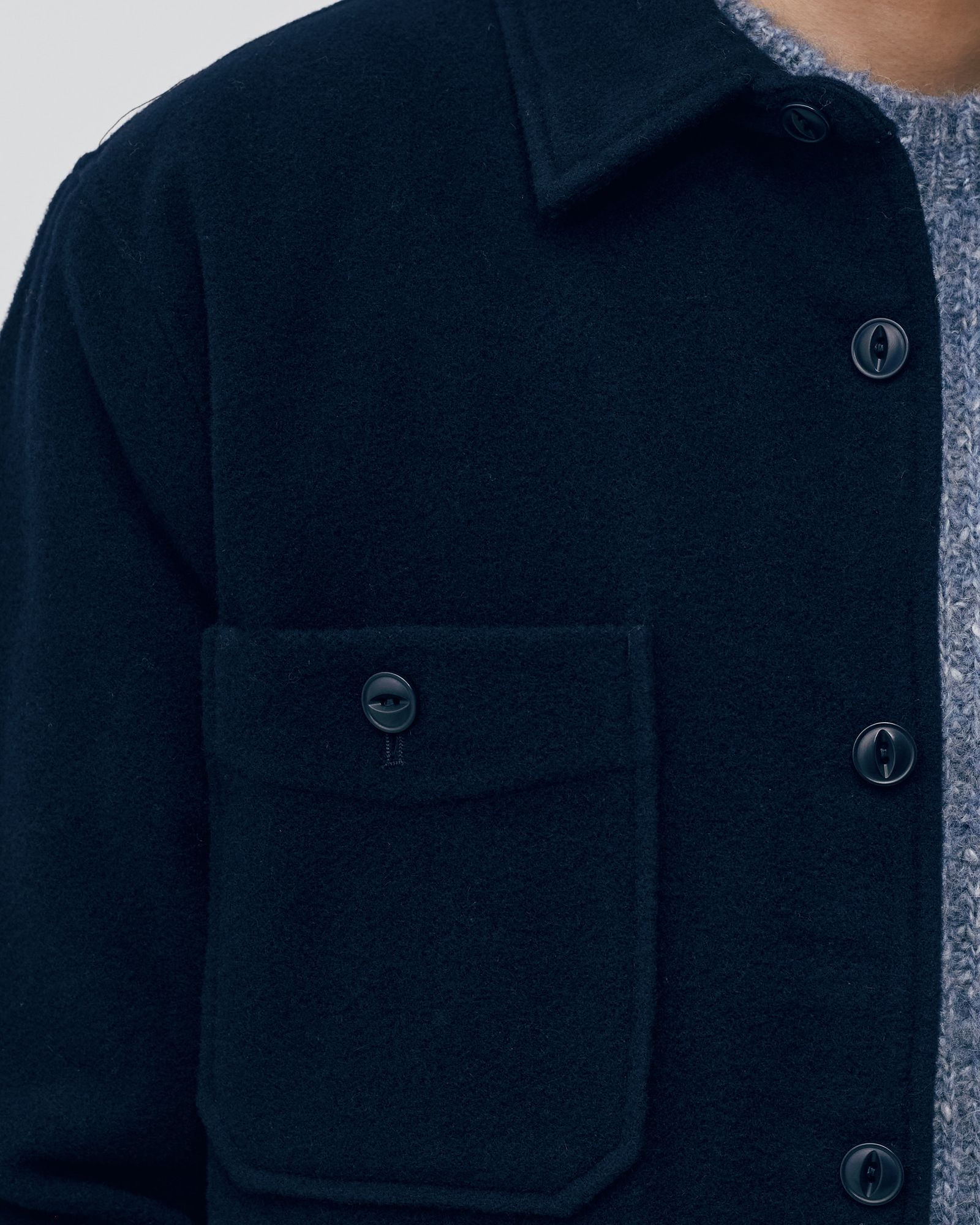 BARRETT OVS FUZZY FELTED WOOL