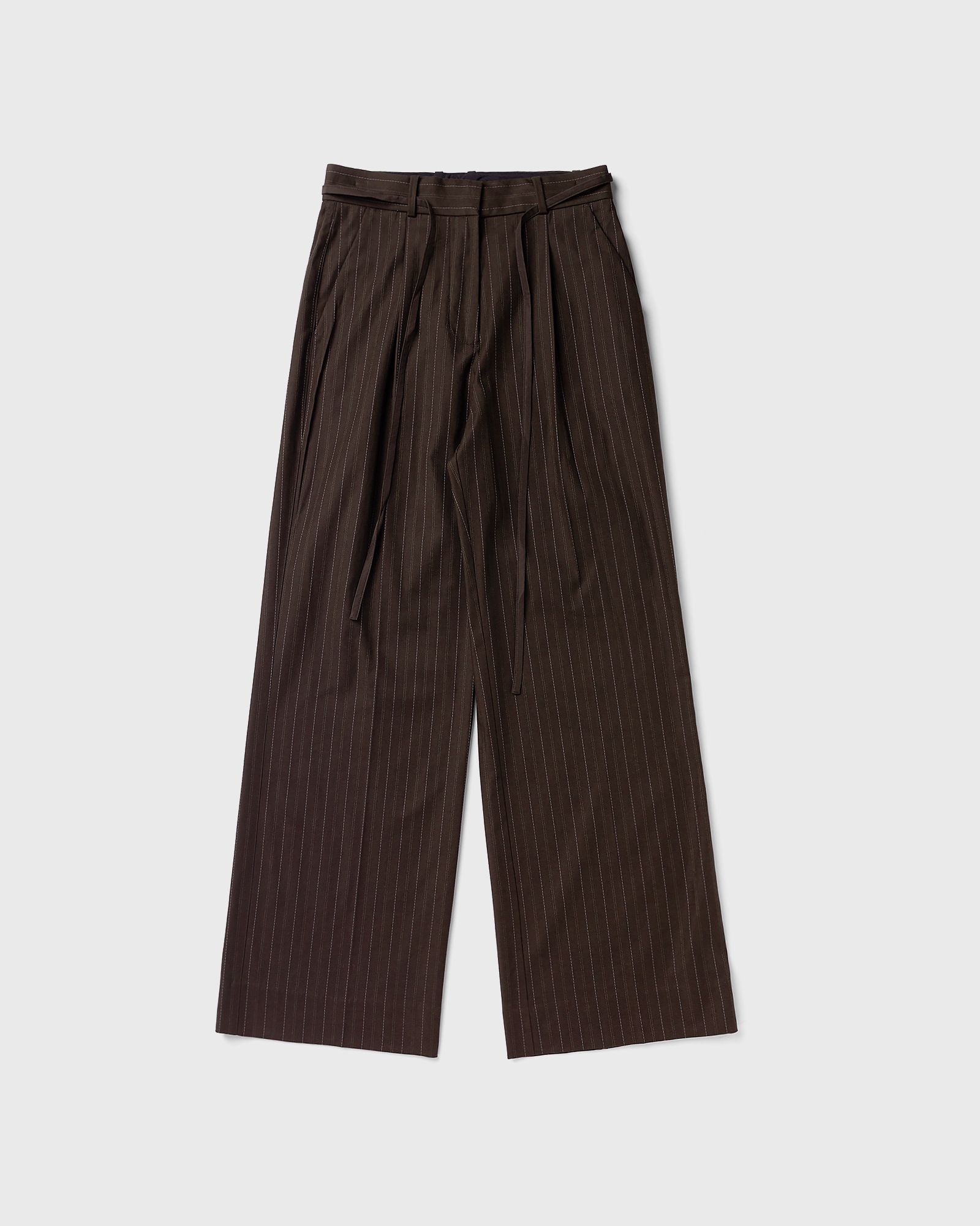 PINTSTRIPE TAILORED TROUSERS
