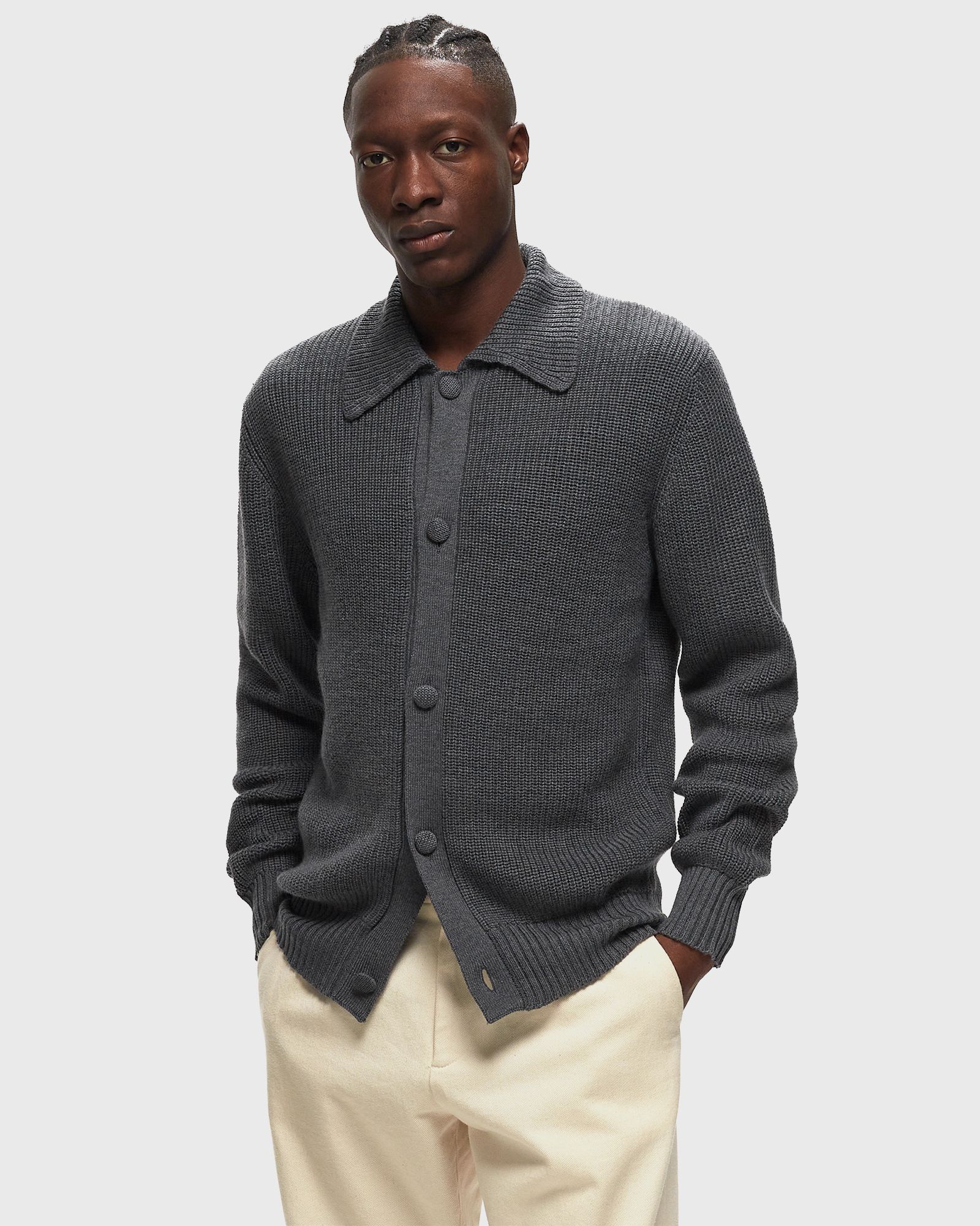 TAHAR CARDIGAN ITALIAN MERINOS WOOL