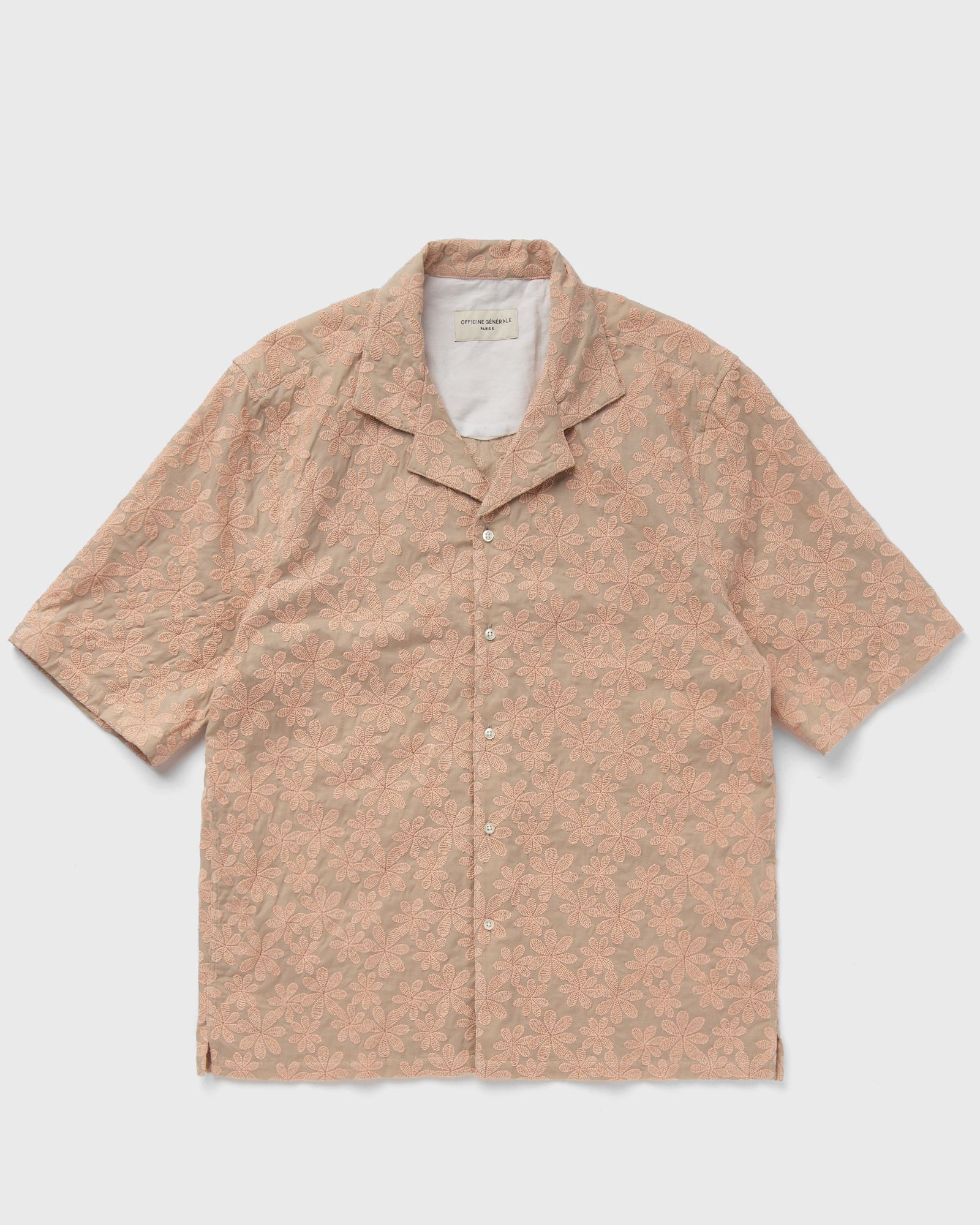 EREN SS SHIRT JAPANESE COTTON EMBROIDERED FLOWERS