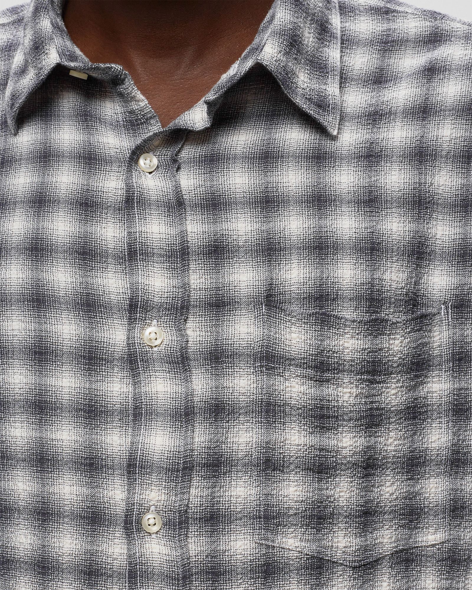 ALEX CHECK COTTON SEERSUCKER