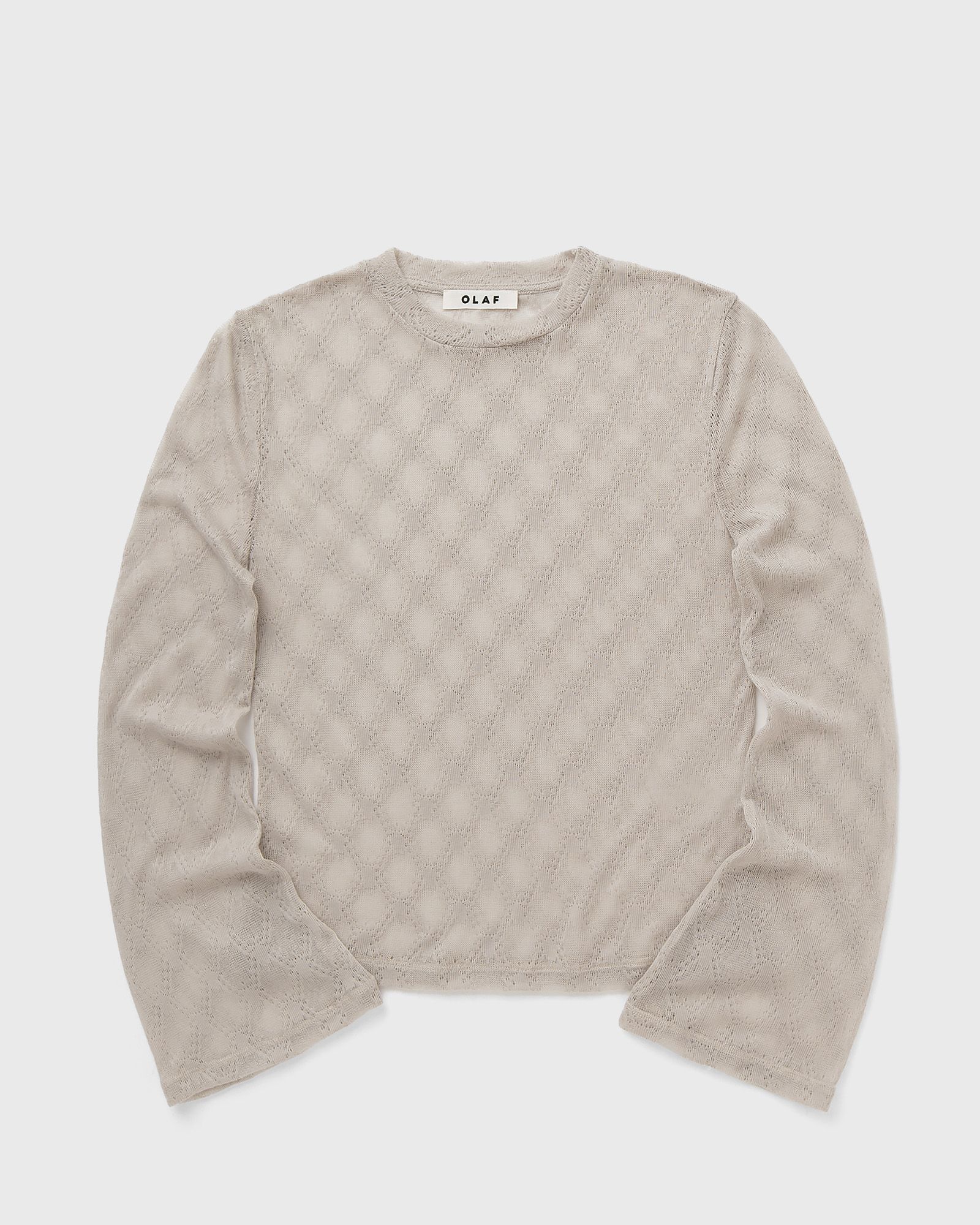 WIDE SLEEVE SEMI-SHEER TOP