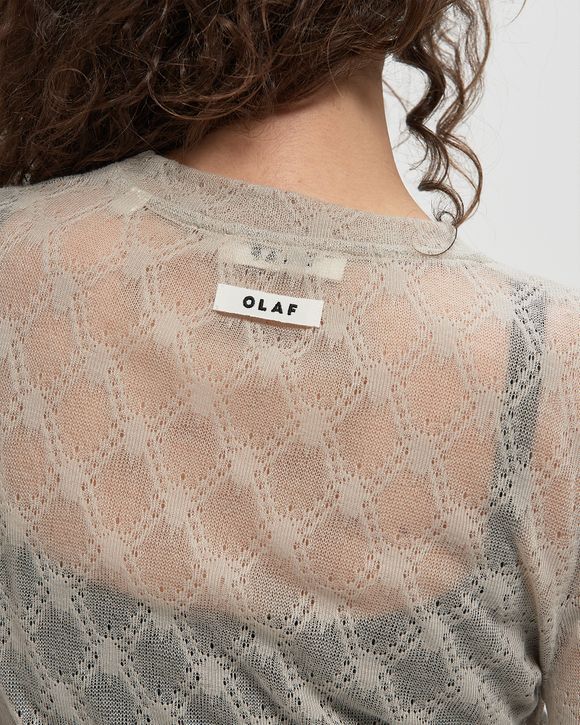 WIDE SLEEVE SEMI-SHEER TOP