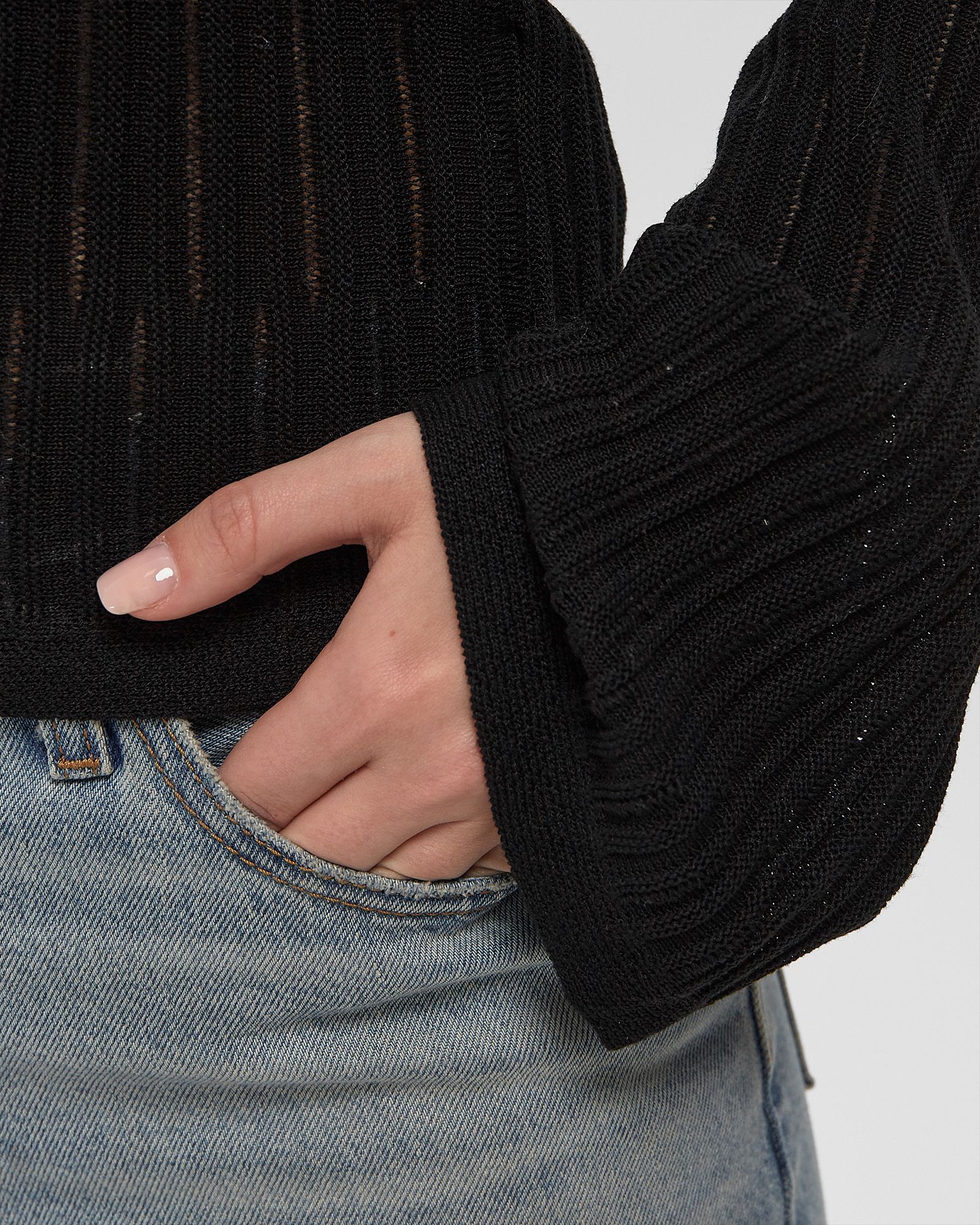 RETRO LOGO WIDE SLEEVE KNIT