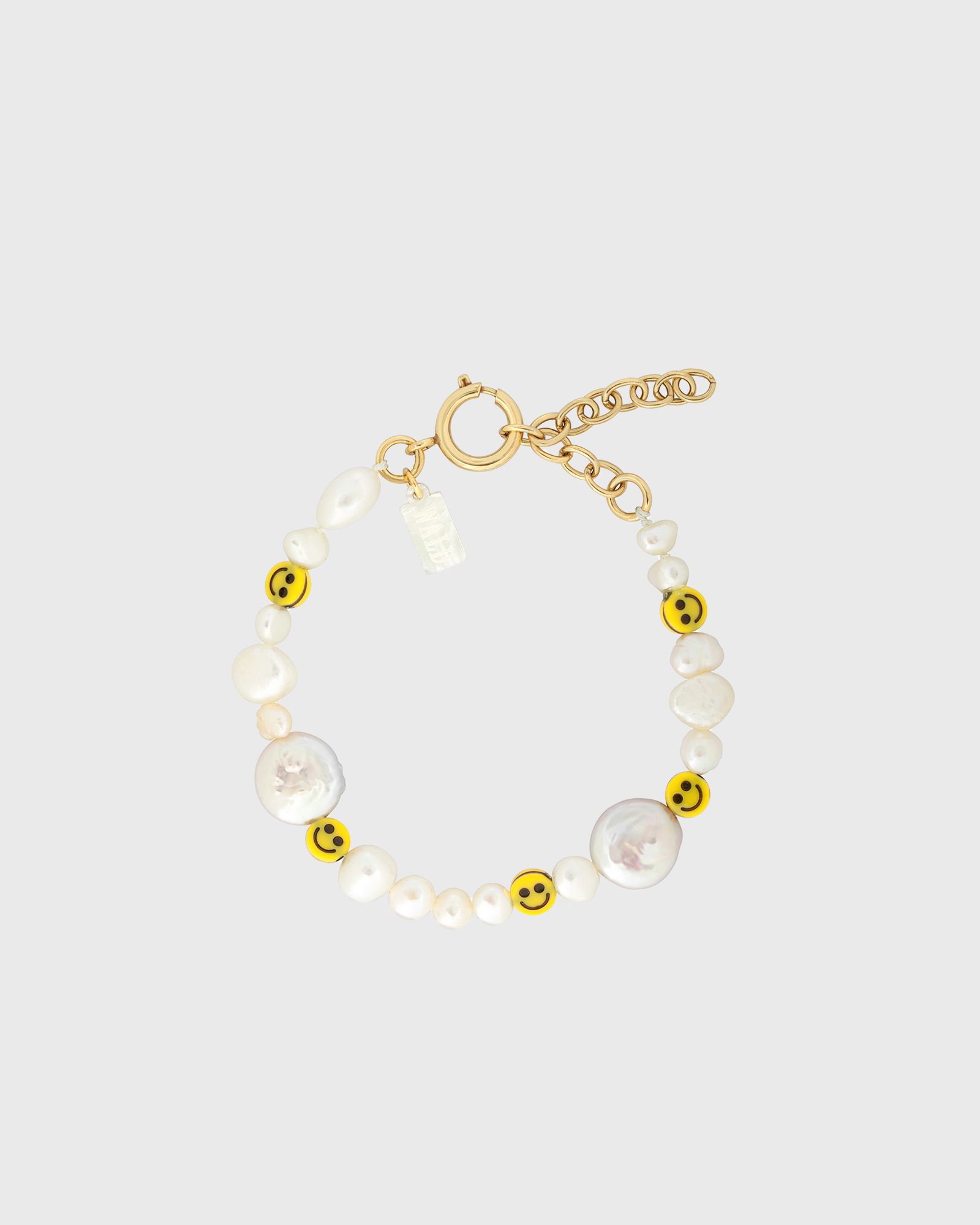 Smilie Dude Pearl Bracelet with Extention