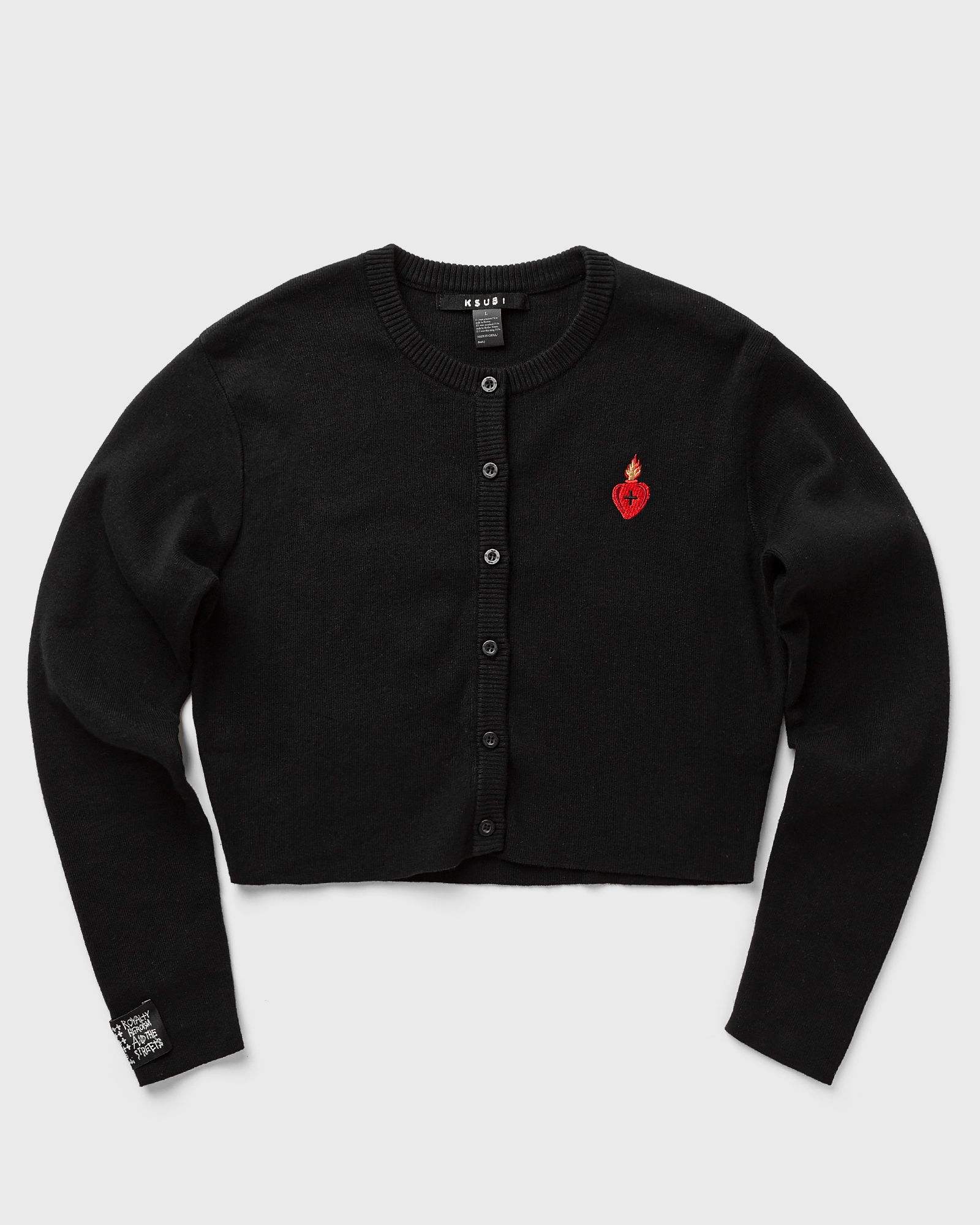 WMNS shrunken cardi black emblazed