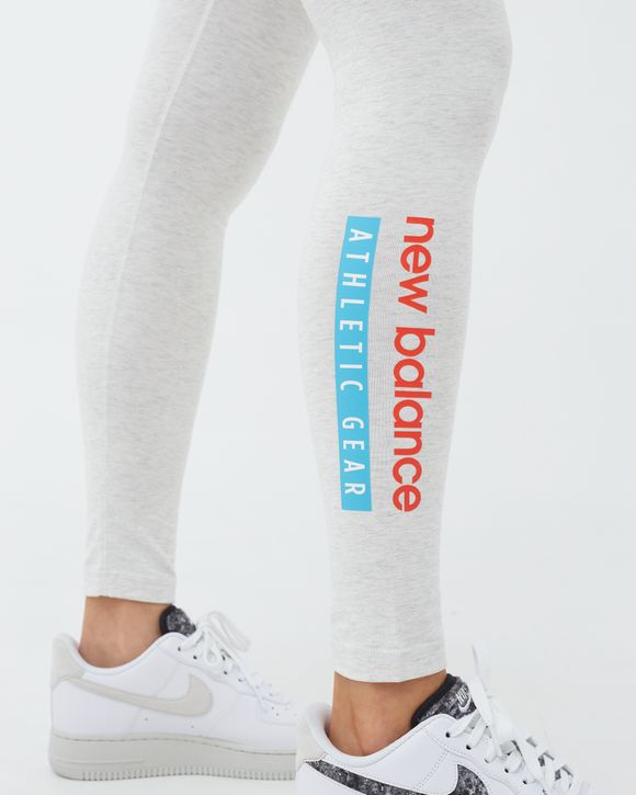 Sports Leggings New Balance Essentials Field Day White – Moon Behind The  Hill