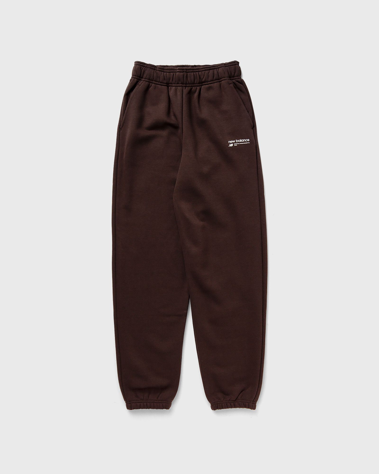 New Balance - linear heritage brushed back fleece sweatpant women sweatpants brown in größe:m