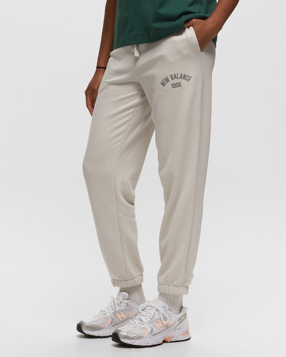 New Balance Essentials Varsity Fleece Pant Beige - Moonbeam