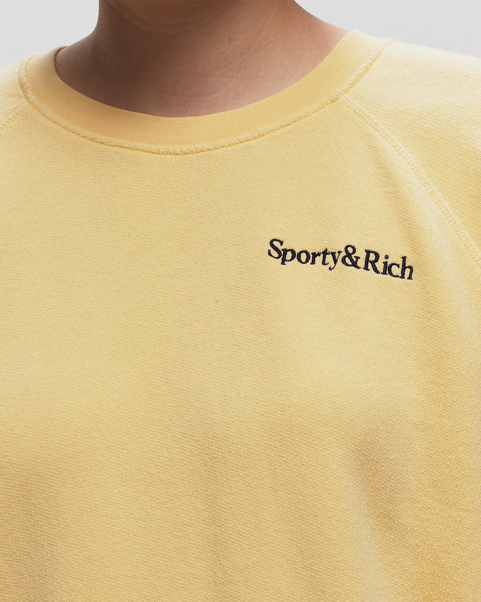 Serif Logo Soft Crewneck