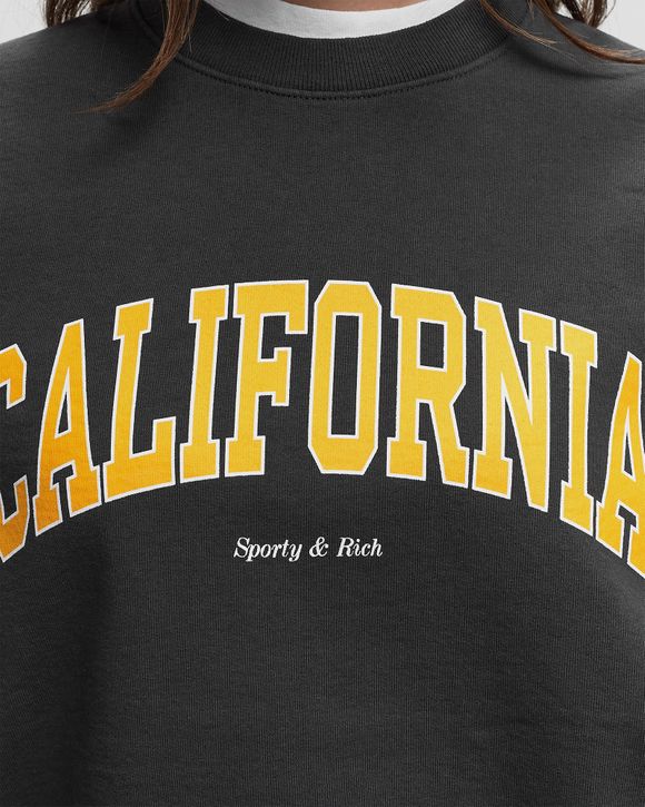 Sporty & Rich California Crewneck Faded Black - FADED BLACK