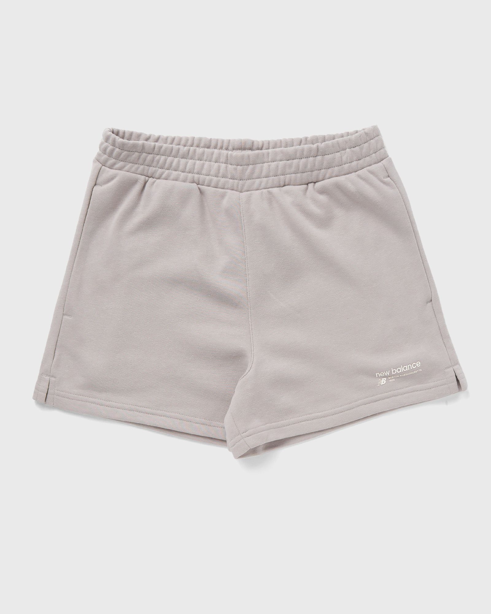 New Balance - linear heritage french terry short women casual shorts grey in größe:xs