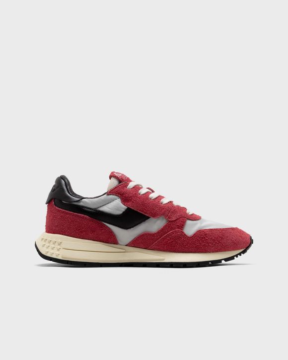スニーカー AUTRY Women Sneakers WWLWHN07 Red Autry Reelwind Low Sneakers In Red And Black Nylon And Suede