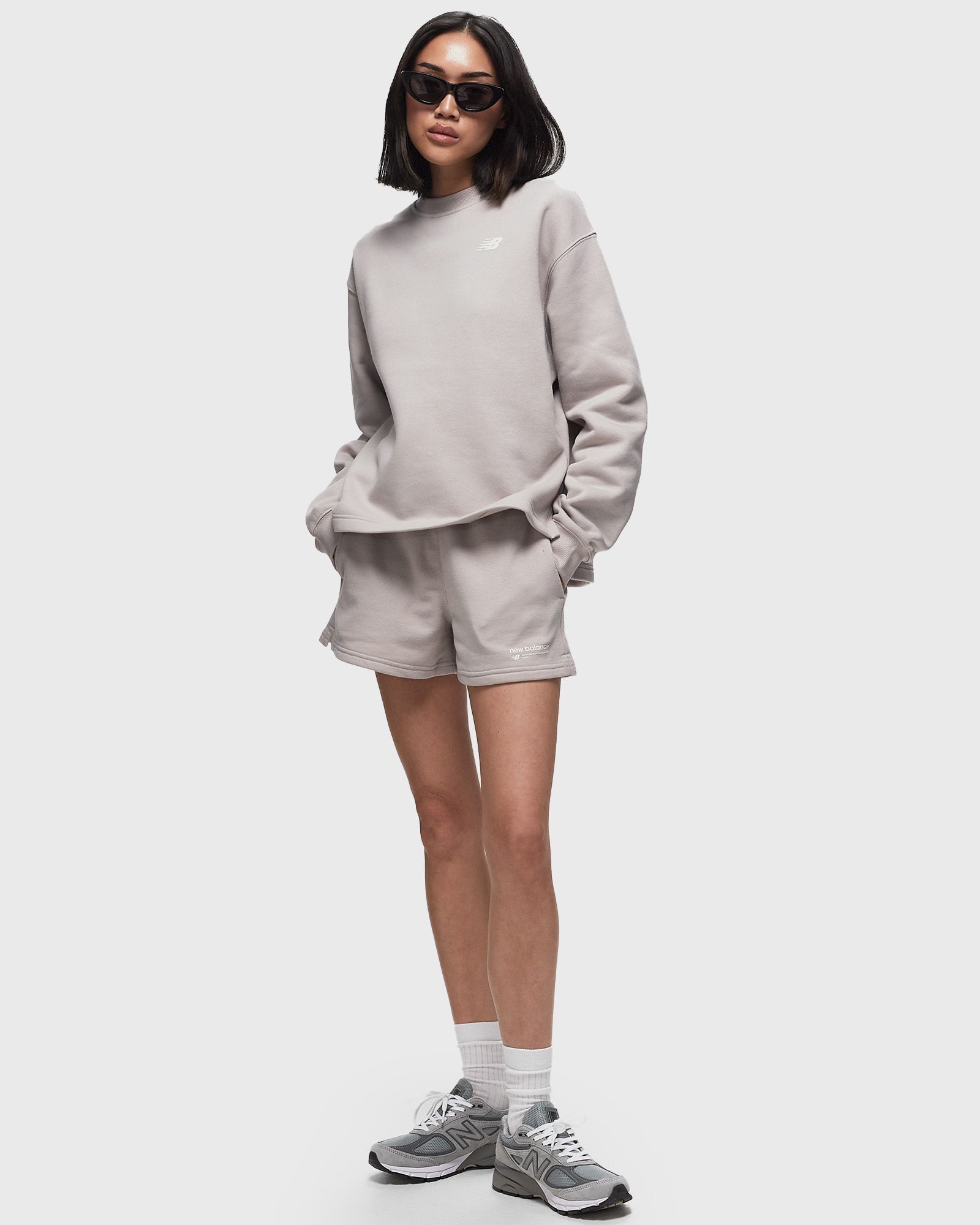 Linear Heritage Brushed Back Fleece Crewneck