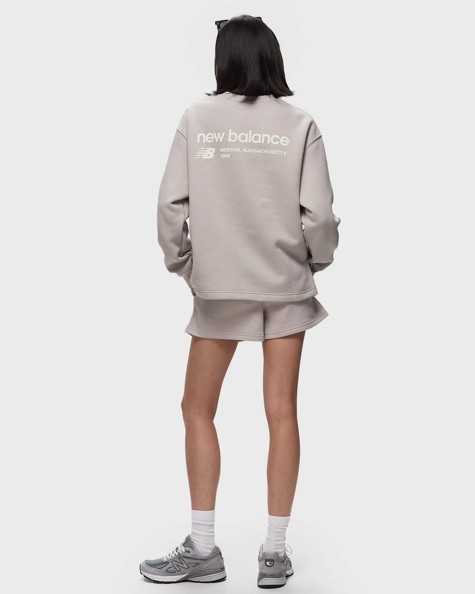 Linear Heritage Brushed Back Fleece Crewneck