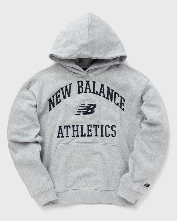 New Balance Athletics Varsity Oversized Fleece Hoodie Grey