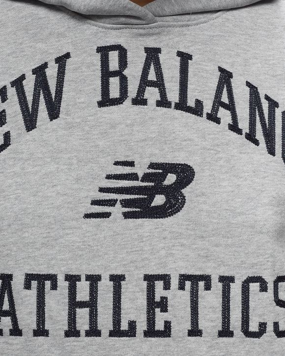 New Balance Athletics Varsity Oversized Fleece Hoodie Grey - ATHLETIC GREY