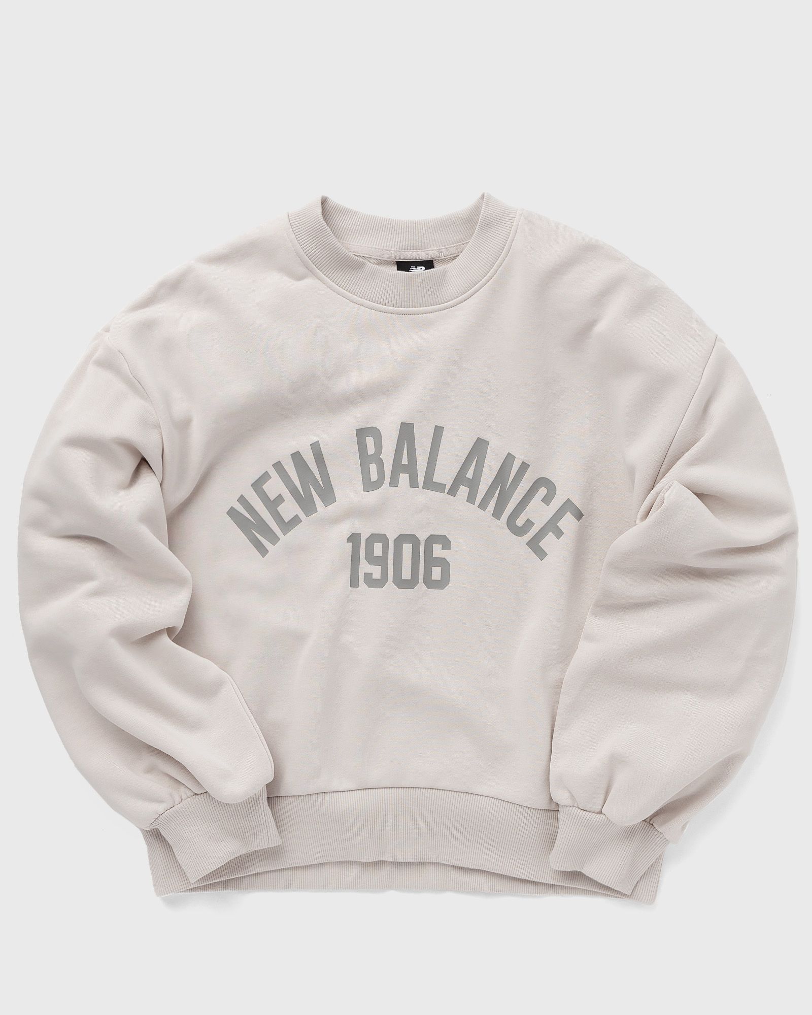 New Balance - essentials varsity fleece crew women sweatshirts beige in größe:m