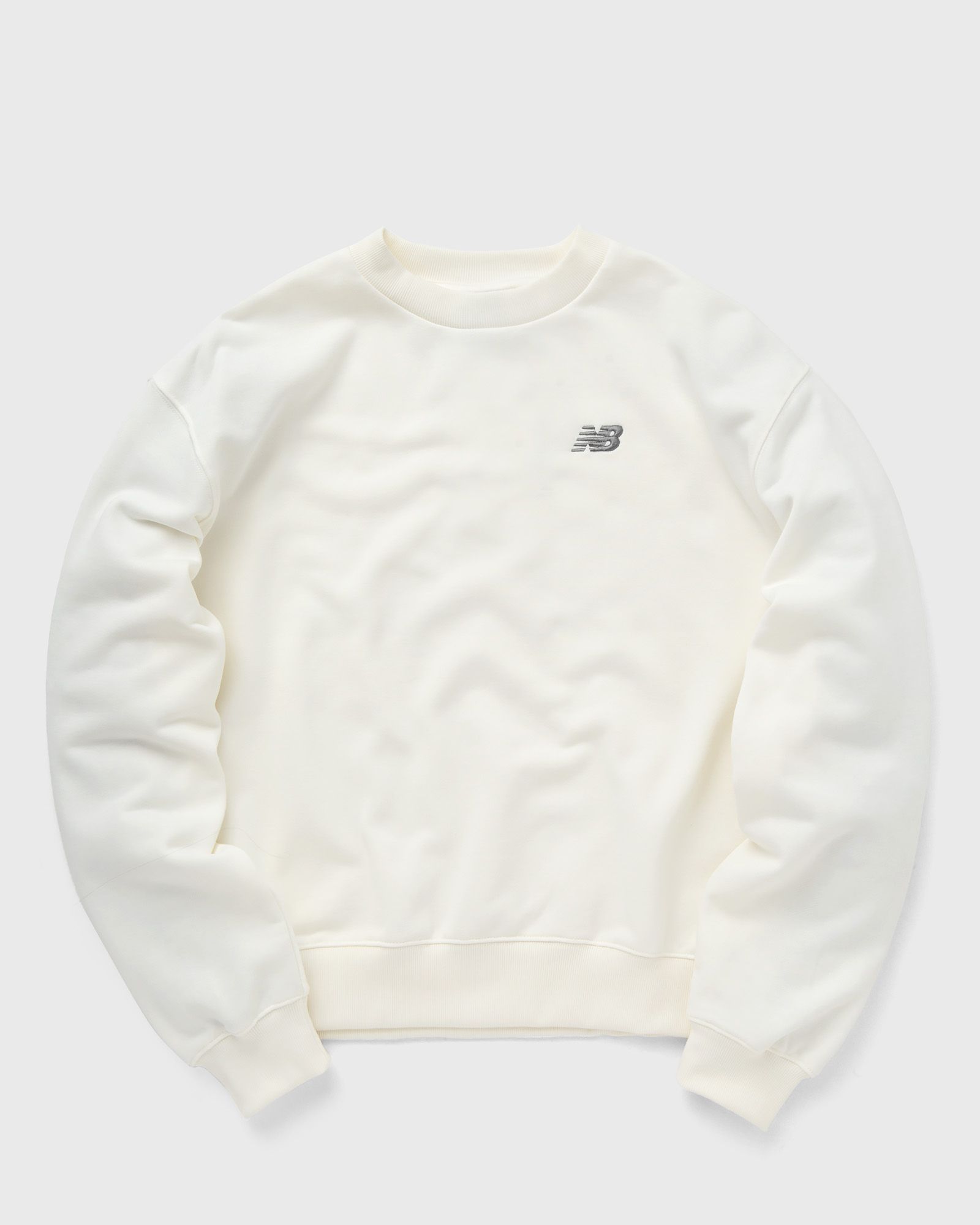 New Balance - sport essentials french terry small logo crew women sweatshirts beige in größe:l