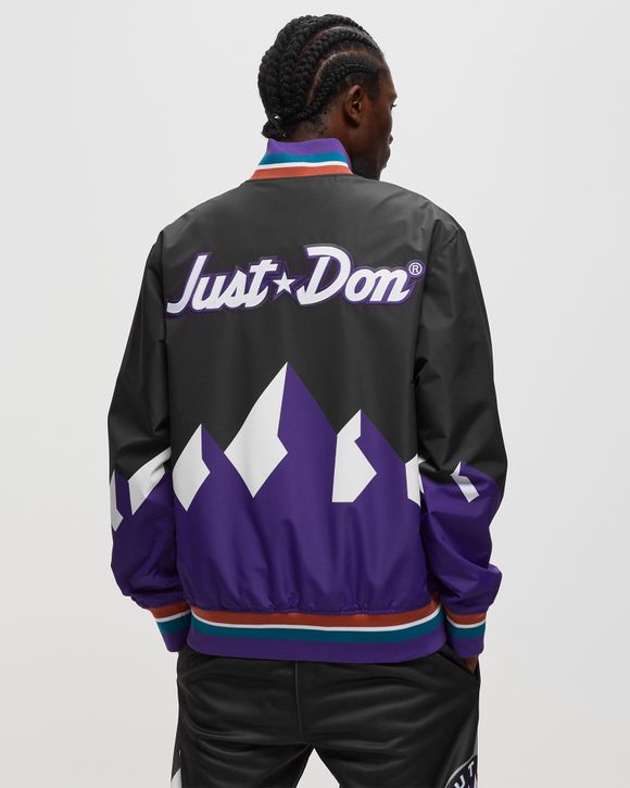 Mitchell & Ness JUST DON NBA UTAH JAZZ WARM UP JACKET ALL STAR 1993 Black -  BLACK / PURPLE