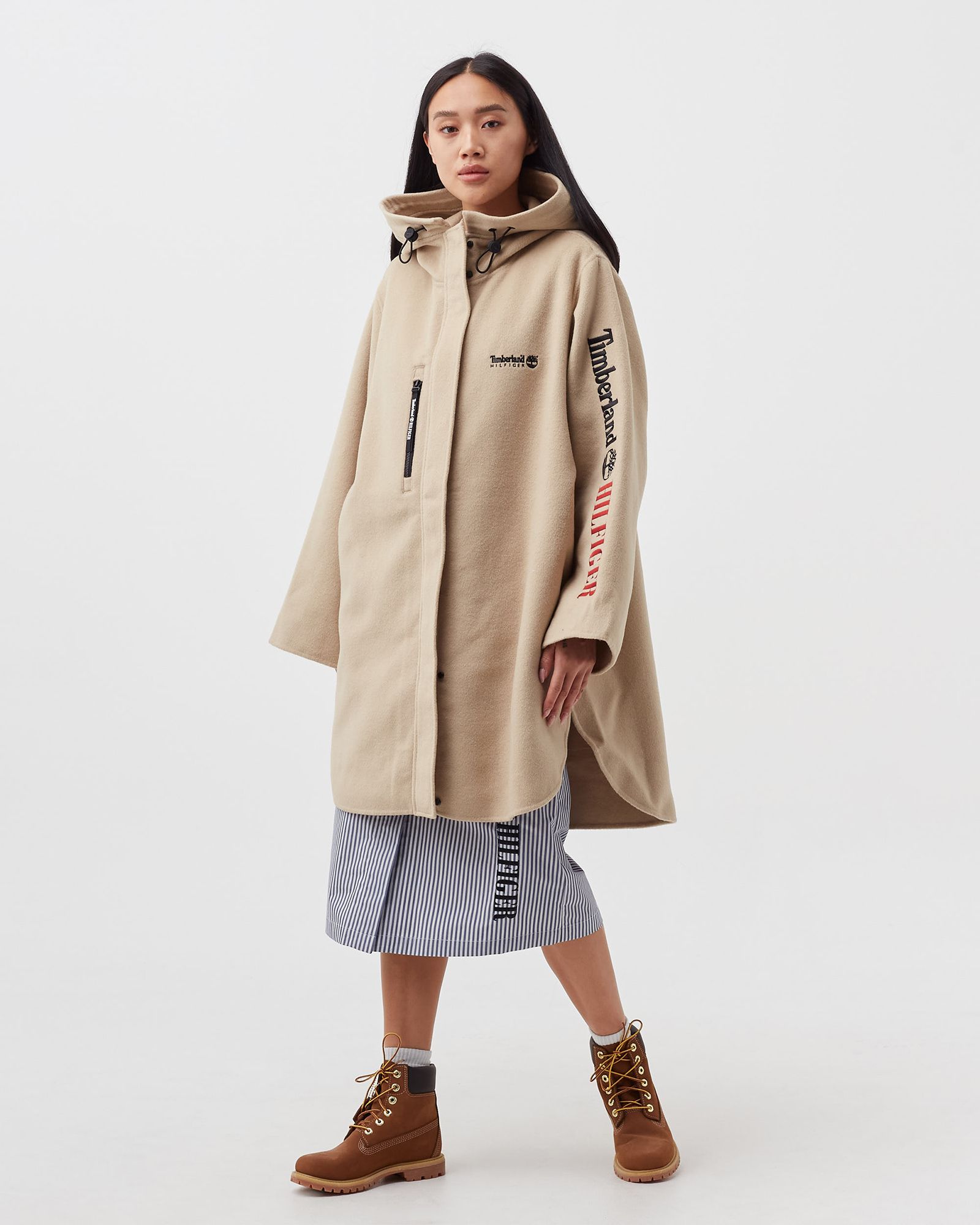 TOMMY HILFIGER X TIMBERLAND WOOL BLEND PARKA