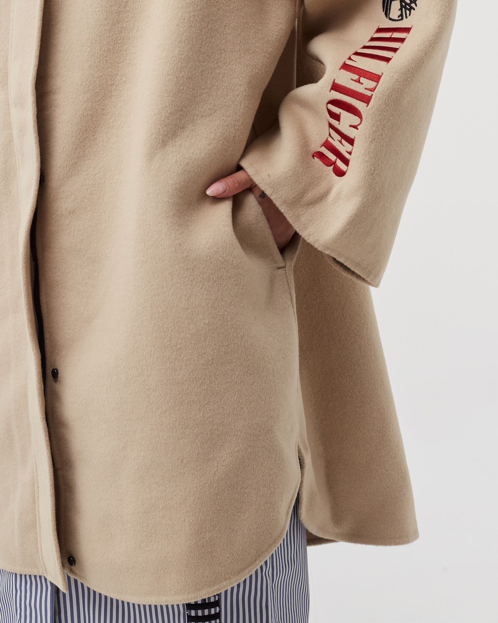 TOMMY HILFIGER X TIMBERLAND WOOL BLEND PARKA