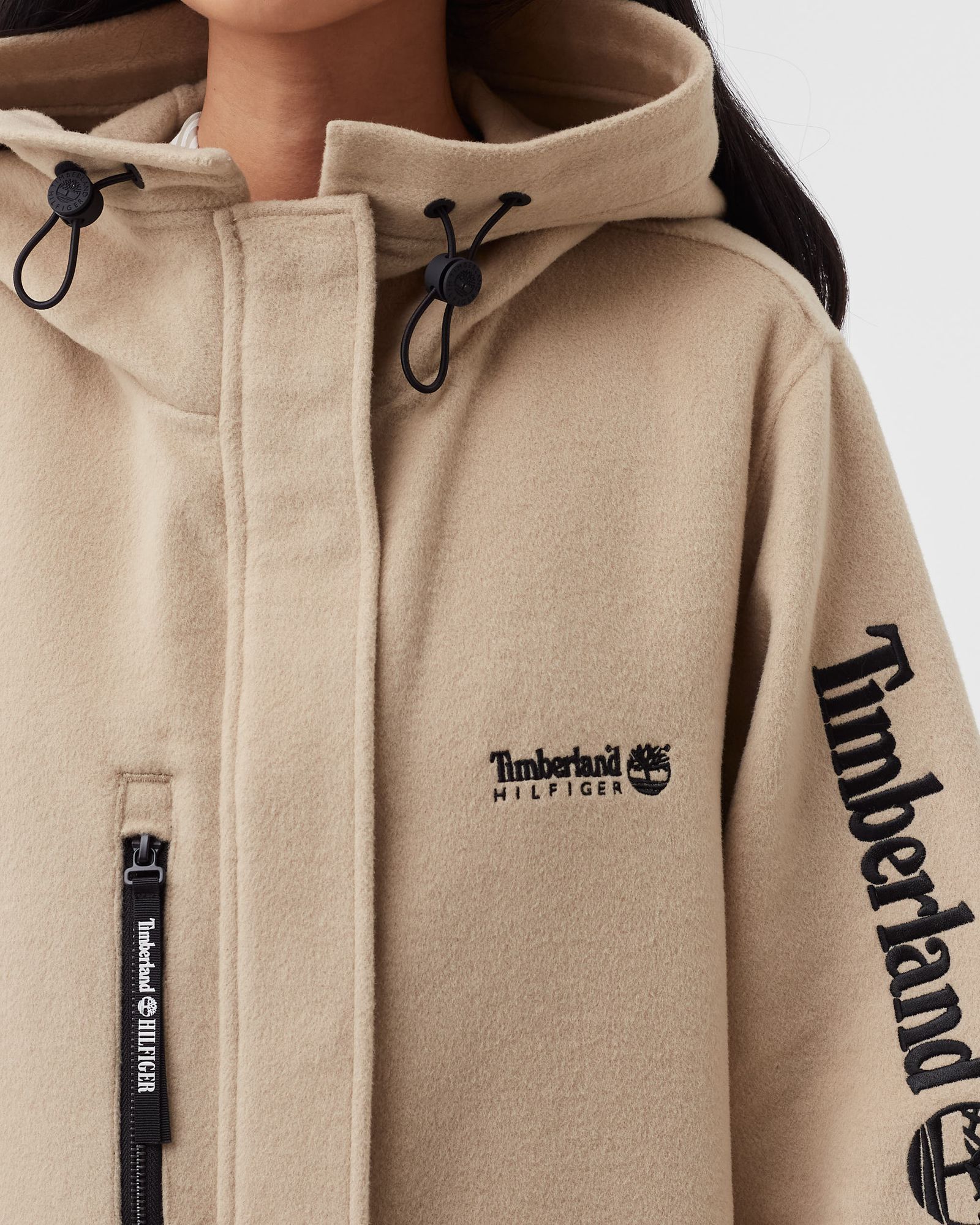 TOMMY HILFIGER X TIMBERLAND WOOL BLEND PARKA