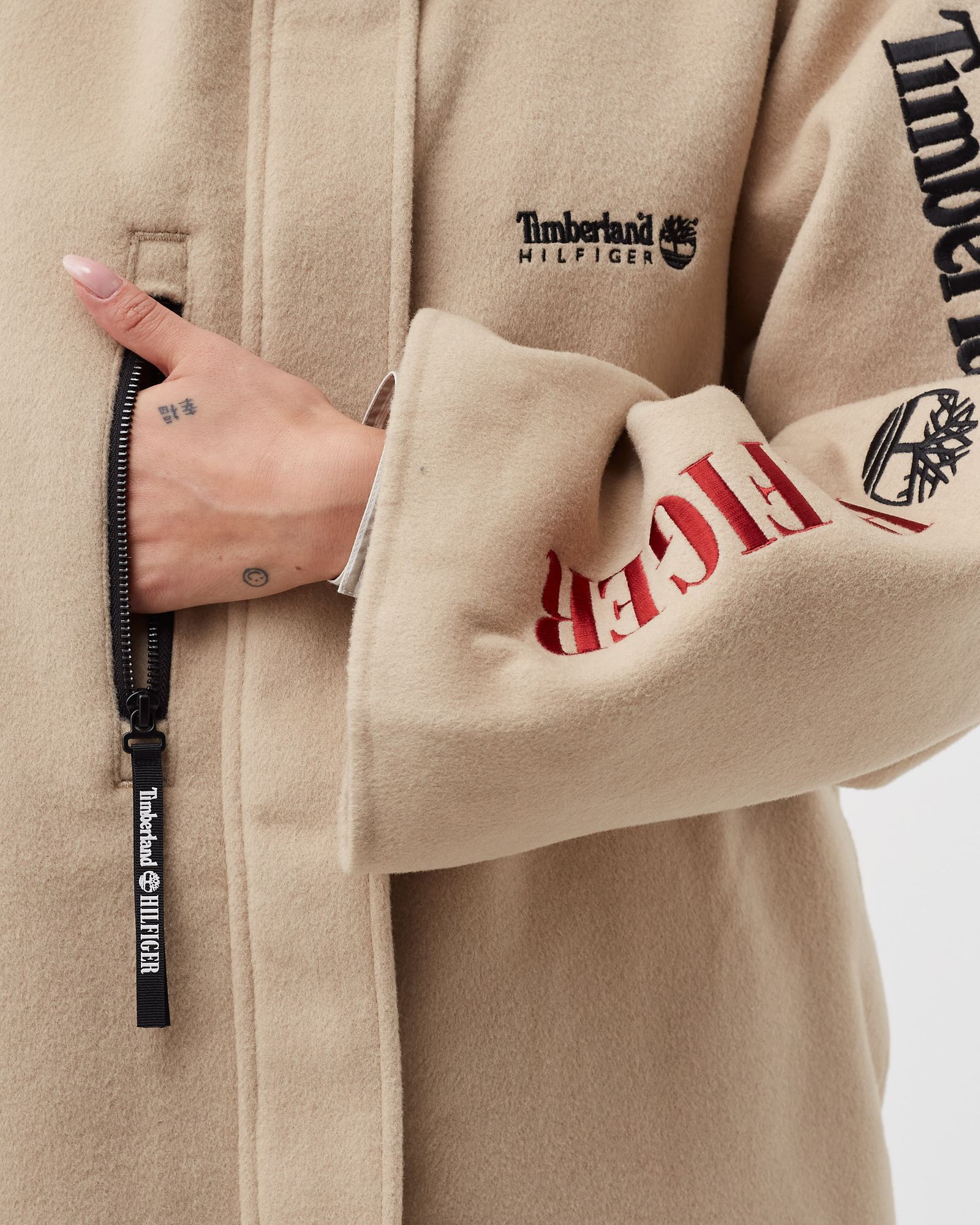 TOMMY HILFIGER X TIMBERLAND WOOL BLEND PARKA