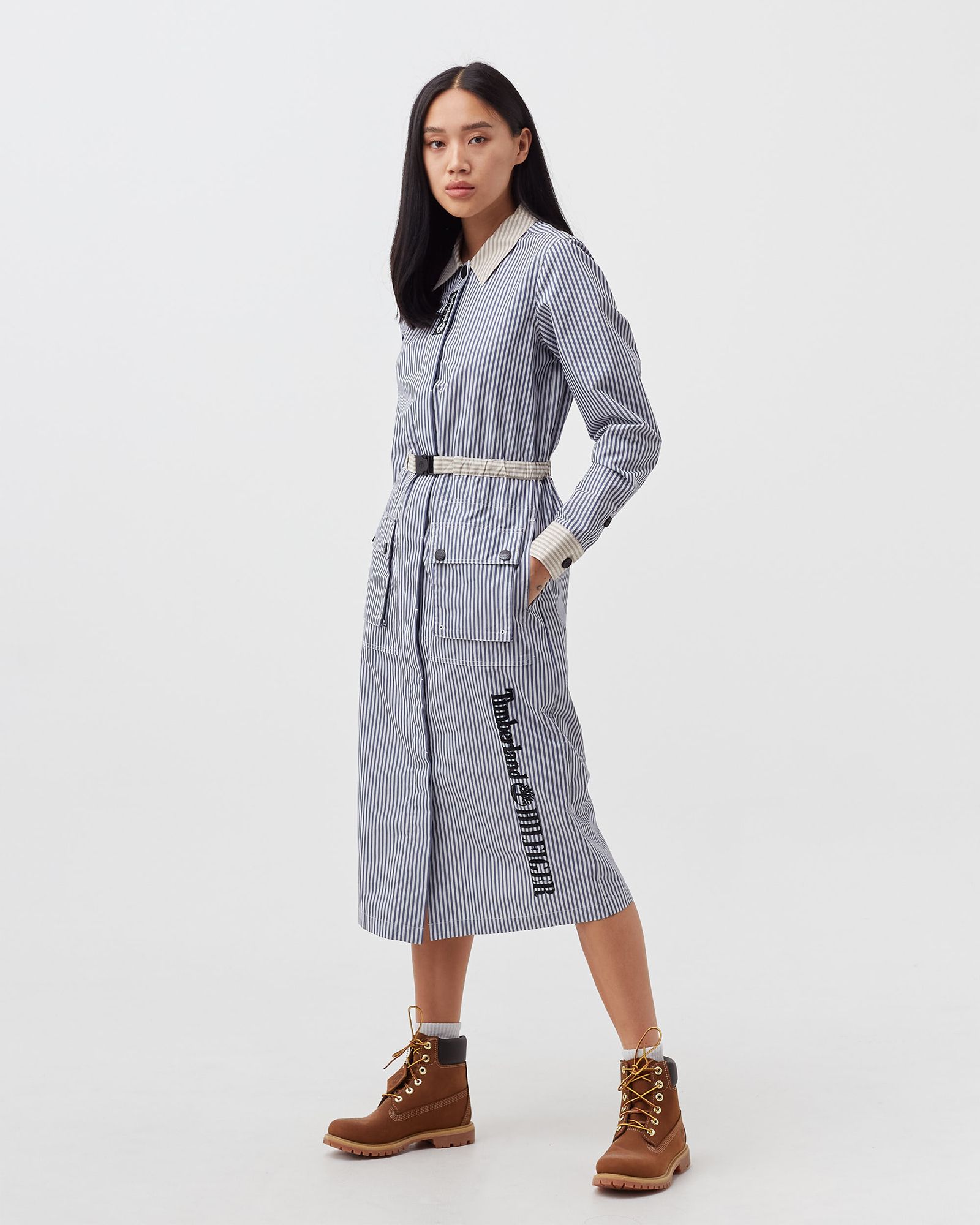 TOMMY HILFIGER X TIMBERLAND MIDI UTILITY DRESS