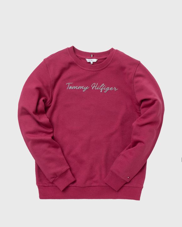 Tommy hilfiger Script Regular Fit Hoodie Red