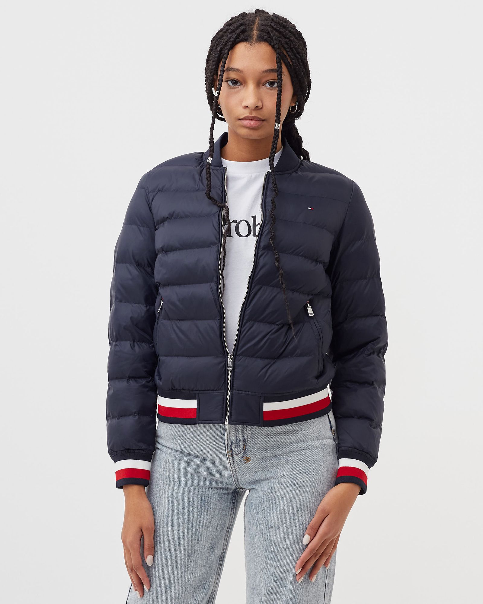 WMNS TH PROTECT LIGHTWEIGHT FILLED BOMBER JACKET