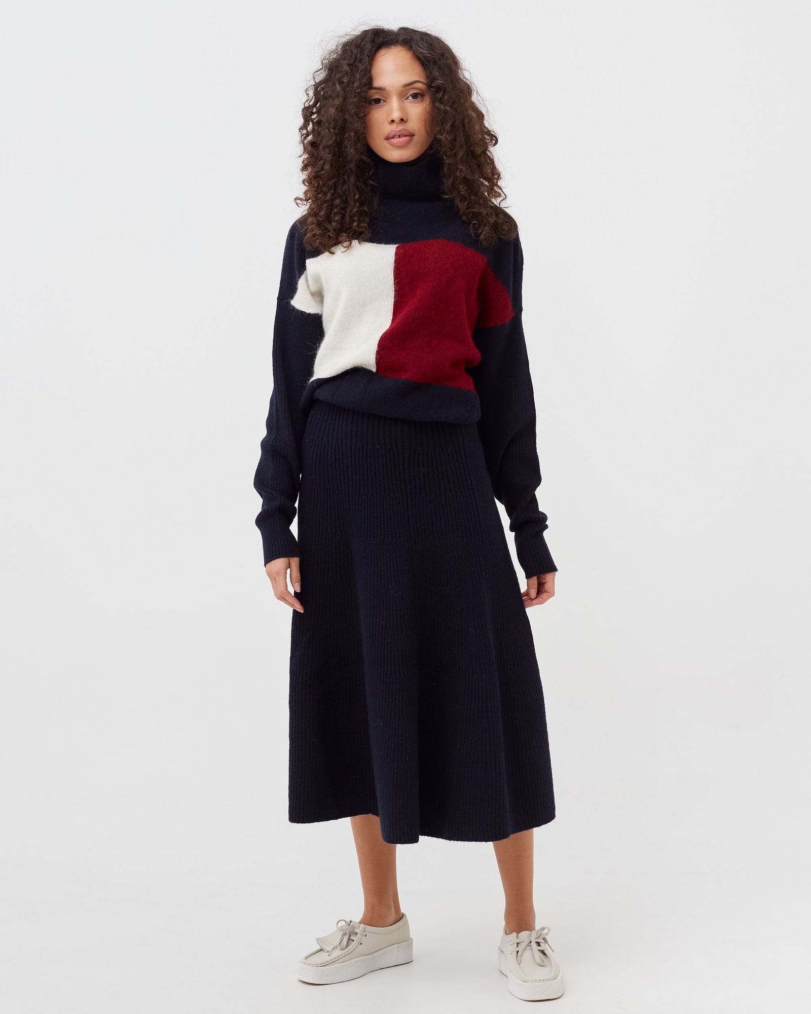 WMNS THL FLAG ICON HIGH NECK DRESS