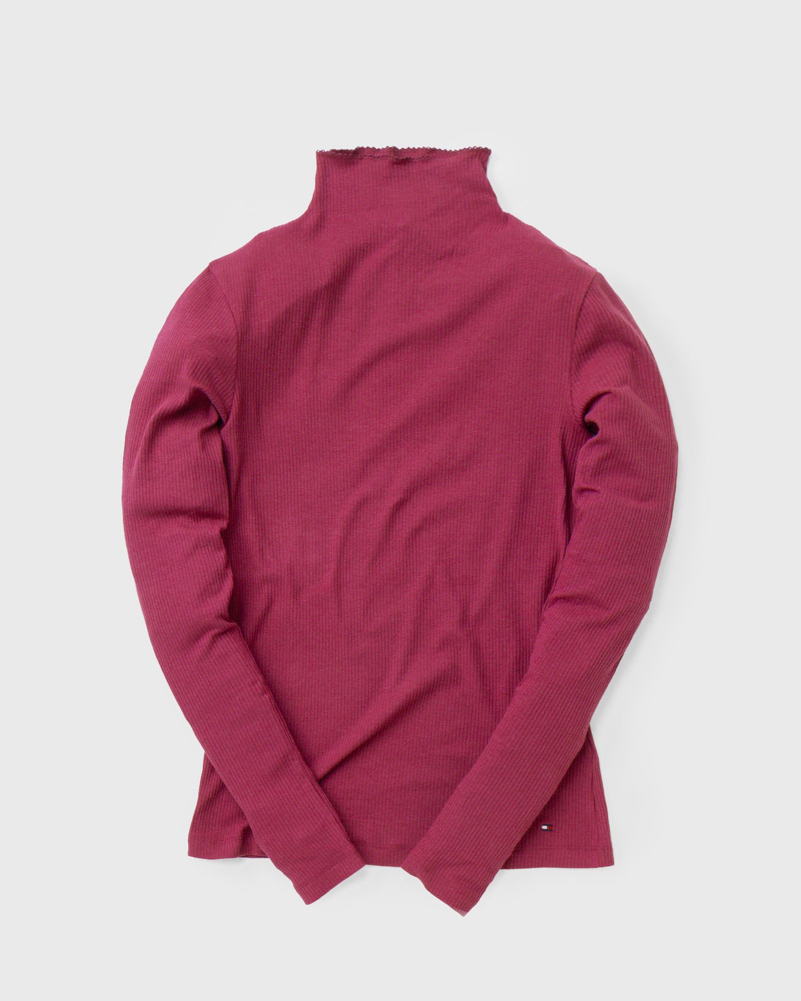 WMNS SKINNY MODAL RIB HIGH-NK TOP L/S