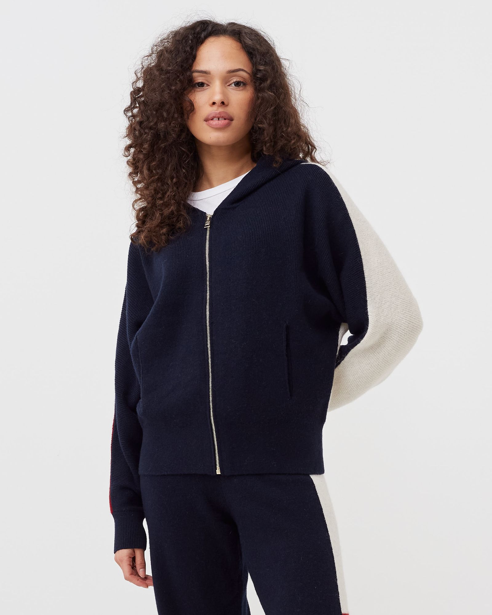 WMNS THL FLAG ICON ZIP THROUGH HOODIE