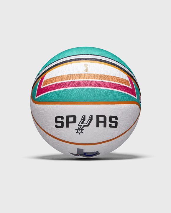 San Antonio Spurs Wilson 2021 City Edition Retro Mini Basketball- Fiesta