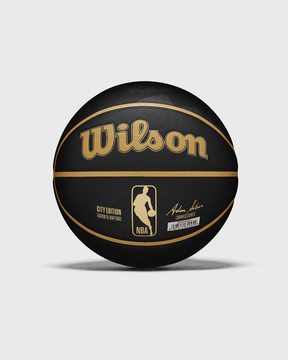 WILSON NBA TEAM CITY COLLECTOR BASKETBALL TORONTO RAPTORS SIZE 7 Black/Gold