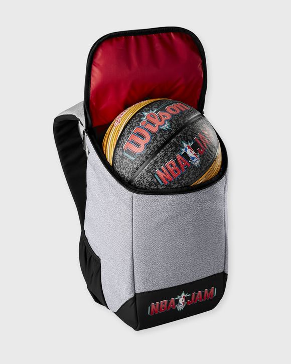 Wilson NBA Jam Authentic Basketball Backpack, Grey/Black, Polyester