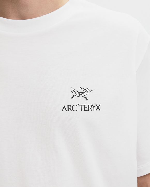 トップス ARC'TERYX Kragg SL Cotton Bird Word SS M Shop Mens Kragg SL Cotton Bird Word SS - Alpine Blue / Stone
