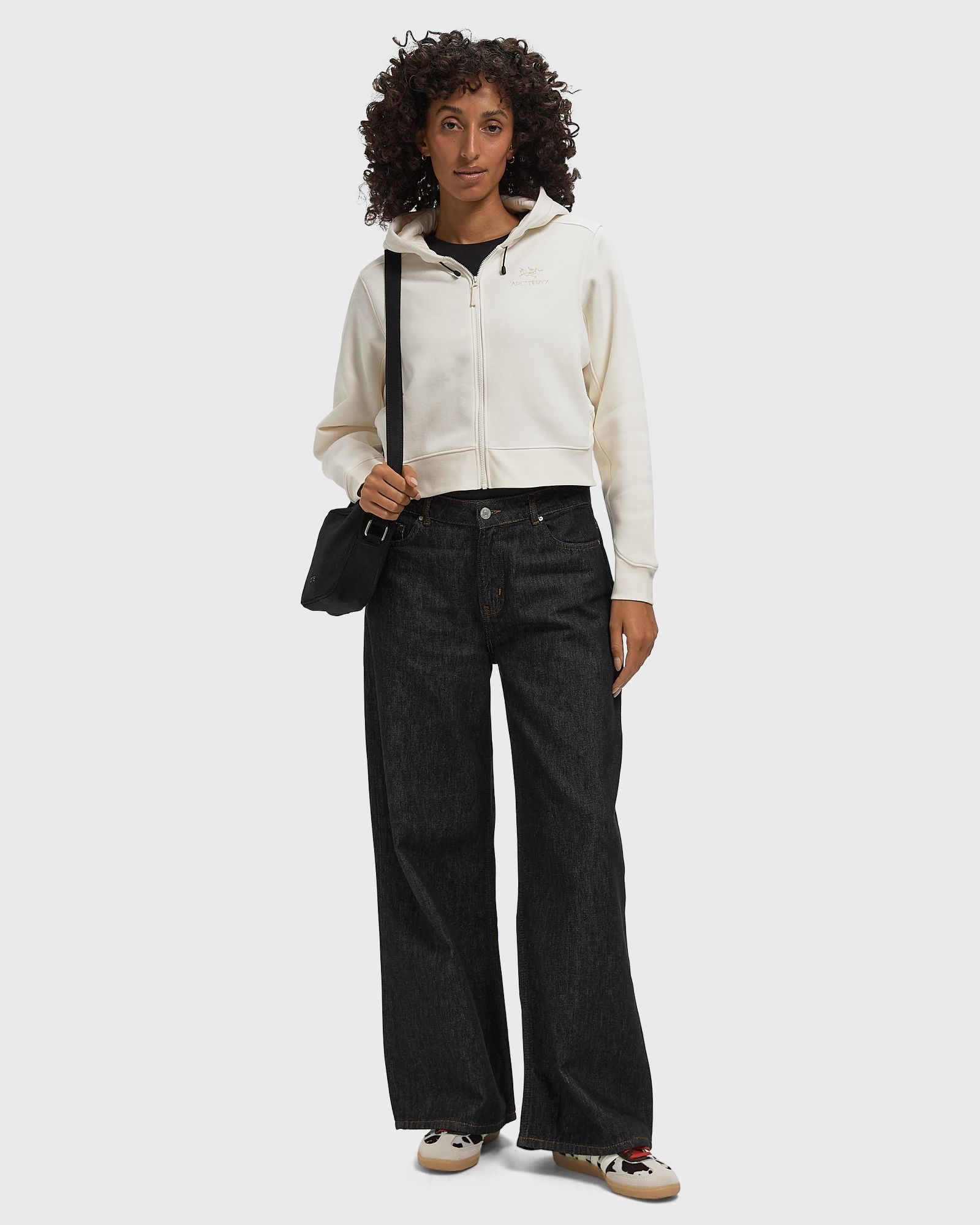 WMNS Emblem Fleece Full Zip Crop Hoody