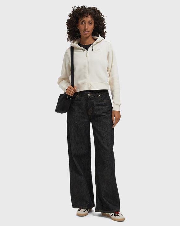 Thumbnail - WMNS Emblem Fleece Full Zip Crop Hoody