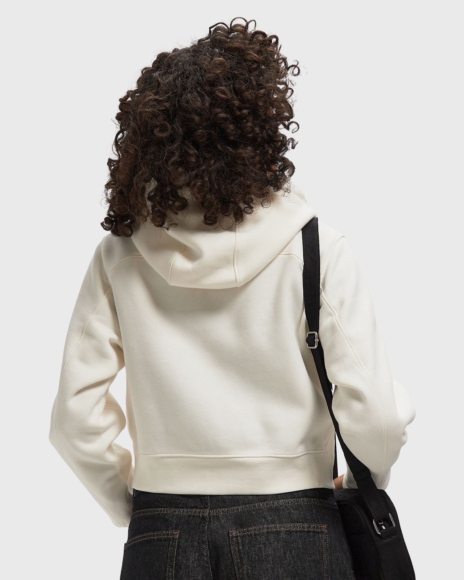 WMNS Emblem Fleece Full Zip Crop Hoody